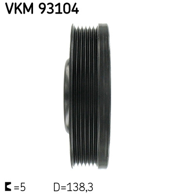 Fulie curea, arbore cotit SKF VKM 93104