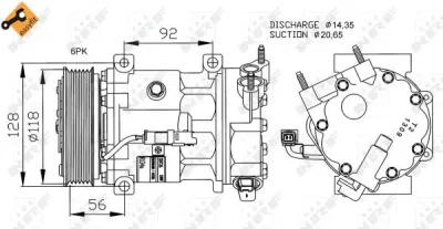 Compresor, climatizare NRF 32240