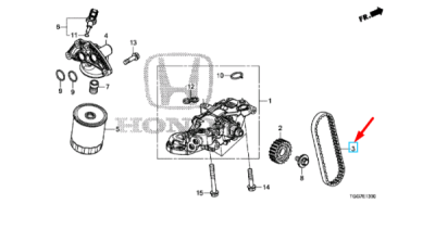 Curea pompa ulei ORIGINAL HONDA 151405AYH01
