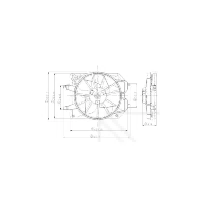 Ventilator, radiator NRF 47021