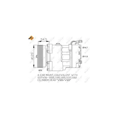 Compresor, climatizare NRF 32033