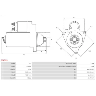 Demaror AS-PL S0659S