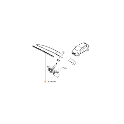 Lamela stergator ORIGINAL RENAULT 28 79 097 86R