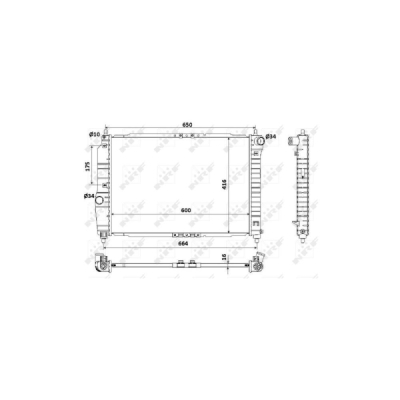 Radiator, racire motor NRF 53902