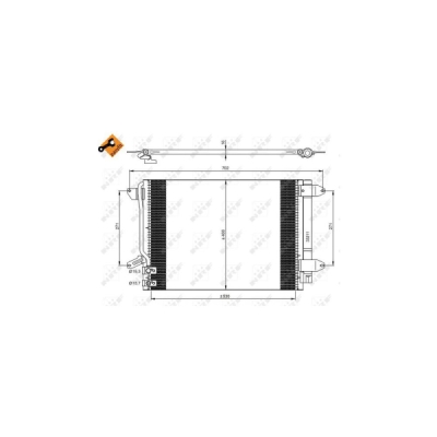 Condensator, climatizare NRF 350028
