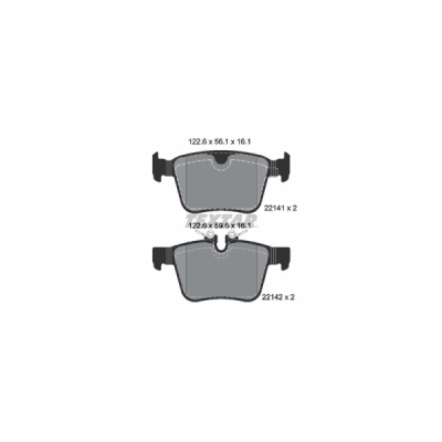 Set placute frana TEXTAR 2214101
