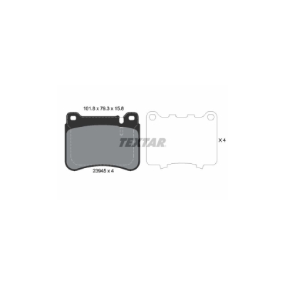 Set placute frana TEXTAR 2394501