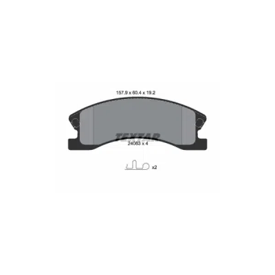 Set placute frana TEXTAR 2408301