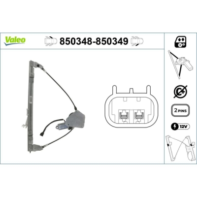 Mecanism actionare geam VALEO 850348