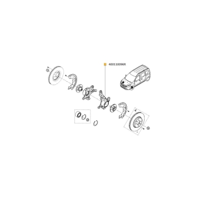 Portfuzeta stanga fata dokker ORIGINAL RENAULT 400110096R