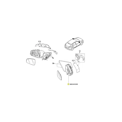 Oglinda exterioara ORIGINAL RENAULT 963010191R