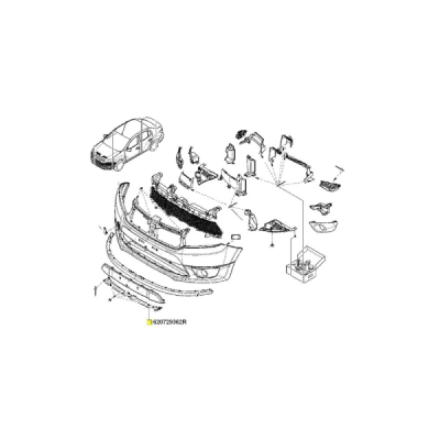 Spoiler ORIGINAL RENAULT 620729362R