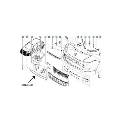 Ornament bara fata ORIGINAL RENAULT 620843348R