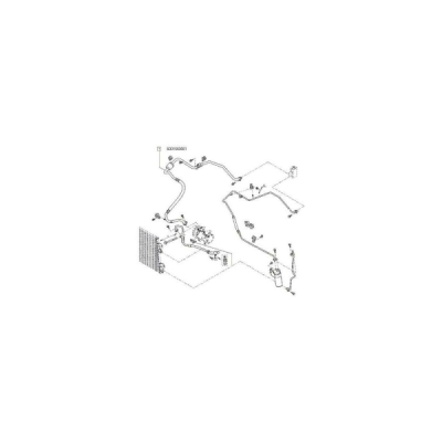 Conducta AC tur log./sand ORIGINAL RENAULT 6001550581