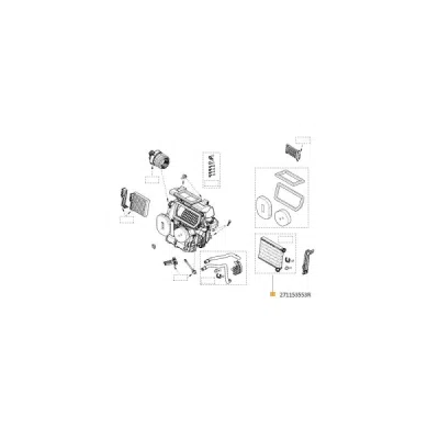 Schimbător de căldură, încălzire habitaclu ORIGINAL RENAULT 271153553R