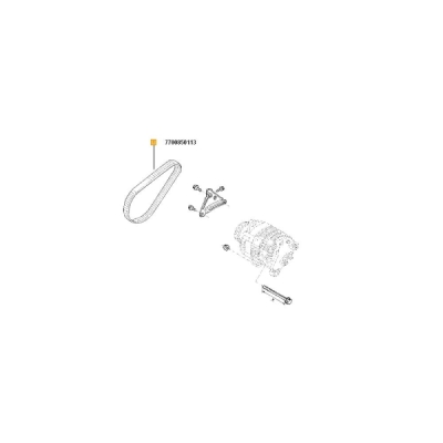 Curea transmisie cu caneluri ORIGINAL RENAULT 77 00 850 113