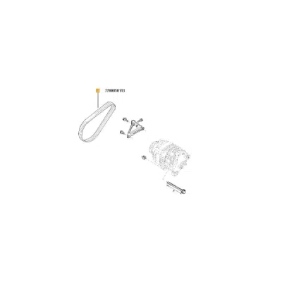 Curea transmisie cu caneluri ORIGINAL RENAULT 77 00 850 113