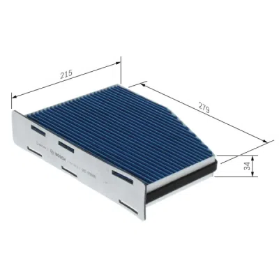 Filtru habitaclu antialergic FILTER+pro BOSCH 0 986 628 615