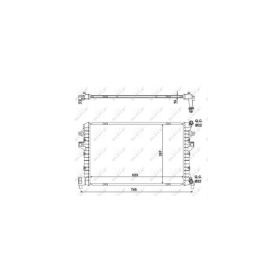 Radiator, racire motor NRF 58471