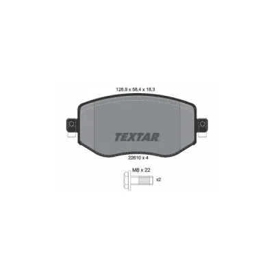 Set placute frana TEXTAR 2261001