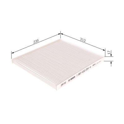 Filtru habitaclu BOSCH 1 987 432 254