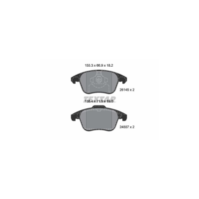 Set placute frana TEXTAR 2614501