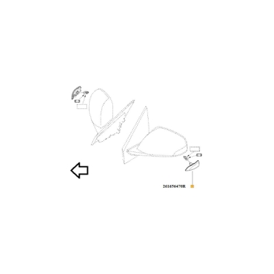 Semnalizator ORIGINAL RENAULT 2616 564 70R