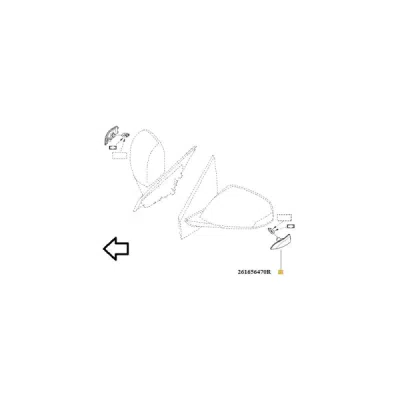 Semnalizator ORIGINAL RENAULT 2616 564 70R
