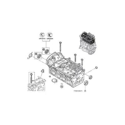 Dop tehnologic chiulasa ORIGINAL RENAULT 7700106271