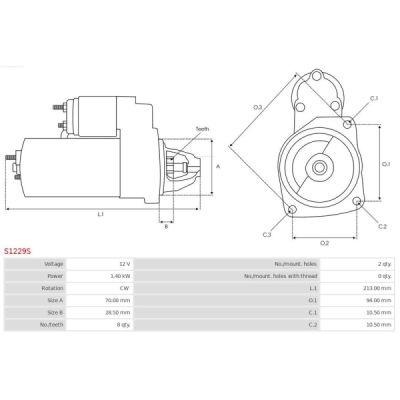 Demaror AS-PL S1229S
