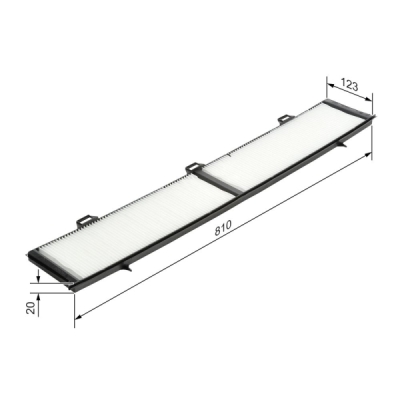 Filtru habitaclu BOSCH 1 987 432 124