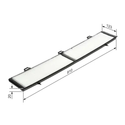 Filtru habitaclu BOSCH 1 987 432 124