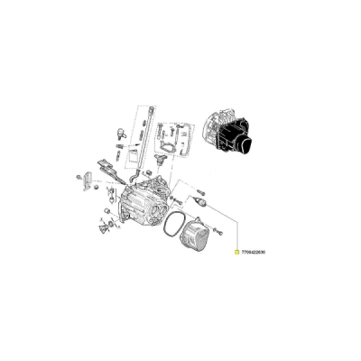 Comutator, lampa marsalier ORIGINAL RENAULT 77 00 422 630