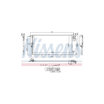 Condensator, climatizare NISSENS 940764
