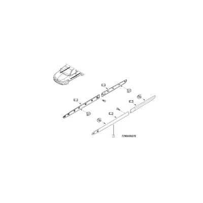 Elemente decorative/protectie, aripa ORIGINAL RENAULT 7700410278