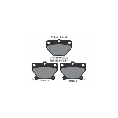 Set placute frana TEXTAR 2352101