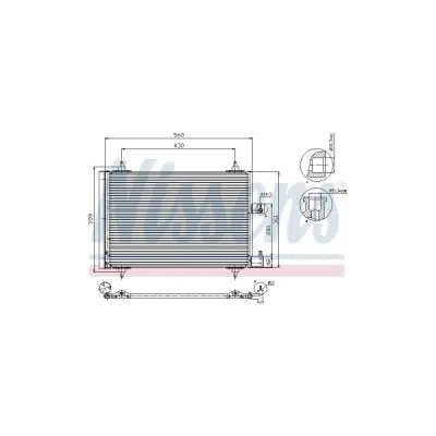 Condensator, climatizare NISSENS 94534