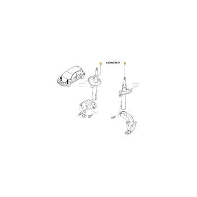 Amortizor ORIGINAL RENAULT 8200663654
