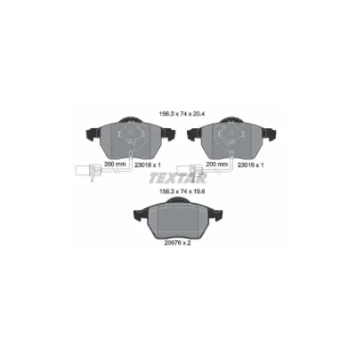 Set placute frana TEXTAR 2301802