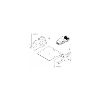 Clips, acoperire decorativa si protectie ORIGINAL RENAULT 7703077117