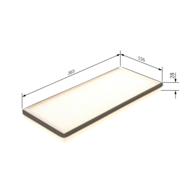 Filtru habitaclu BOSCH 1 987 432 043