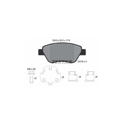 Set placute frana TEXTAR 2370507