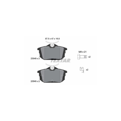 Set placute frana TEXTAR 2354901