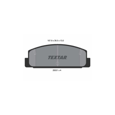 Set placute frana TEXTAR 2003101
