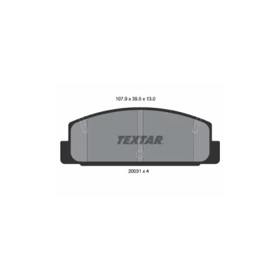Set placute frana TEXTAR 2003101