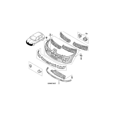 Spoiler ORIGINAL RENAULT 82 00 074 025