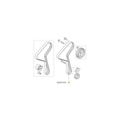 Set pompa apa + curea dintata ORIGINAL RENAULT 8200537033