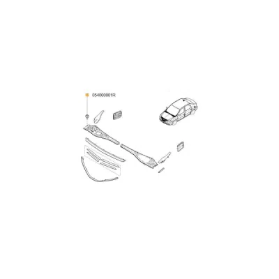 Clips, acoperire decorativa si protectie ORIGINAL RENAULT 054000001R