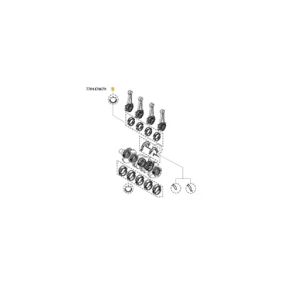 Cuzinet bielă ORIGINAL RENAULT 77 01 478 679