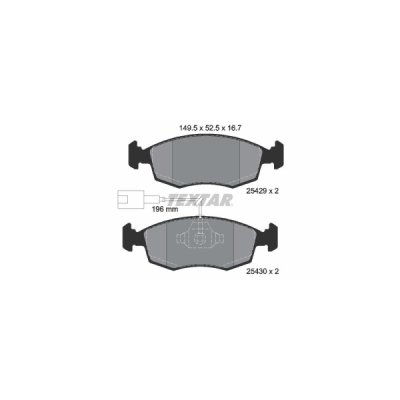 Set placute frana TEXTAR 2542901